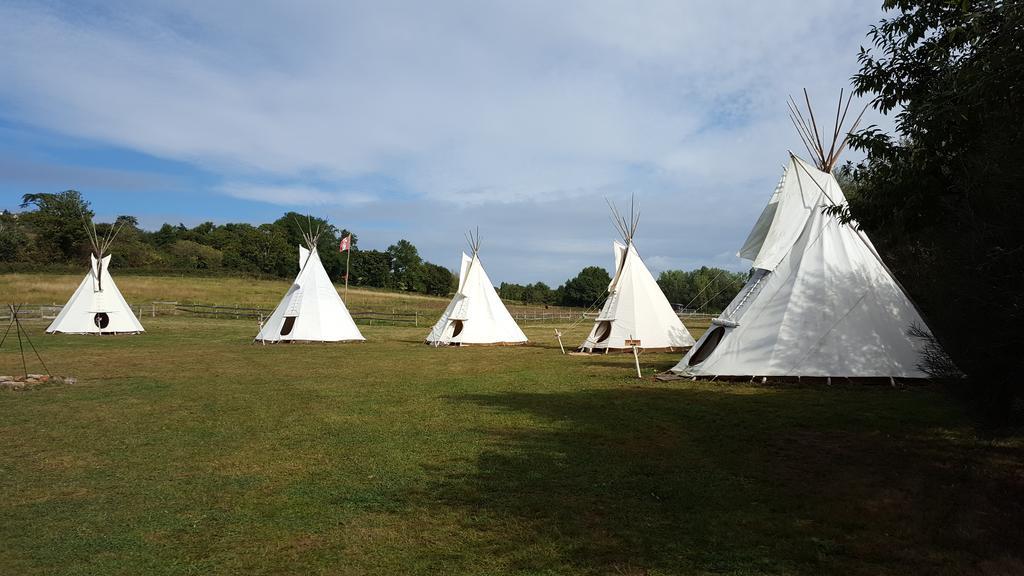 Les Tipis du Bonheur de Vivre Hotel Brûlon Eksteriør billede